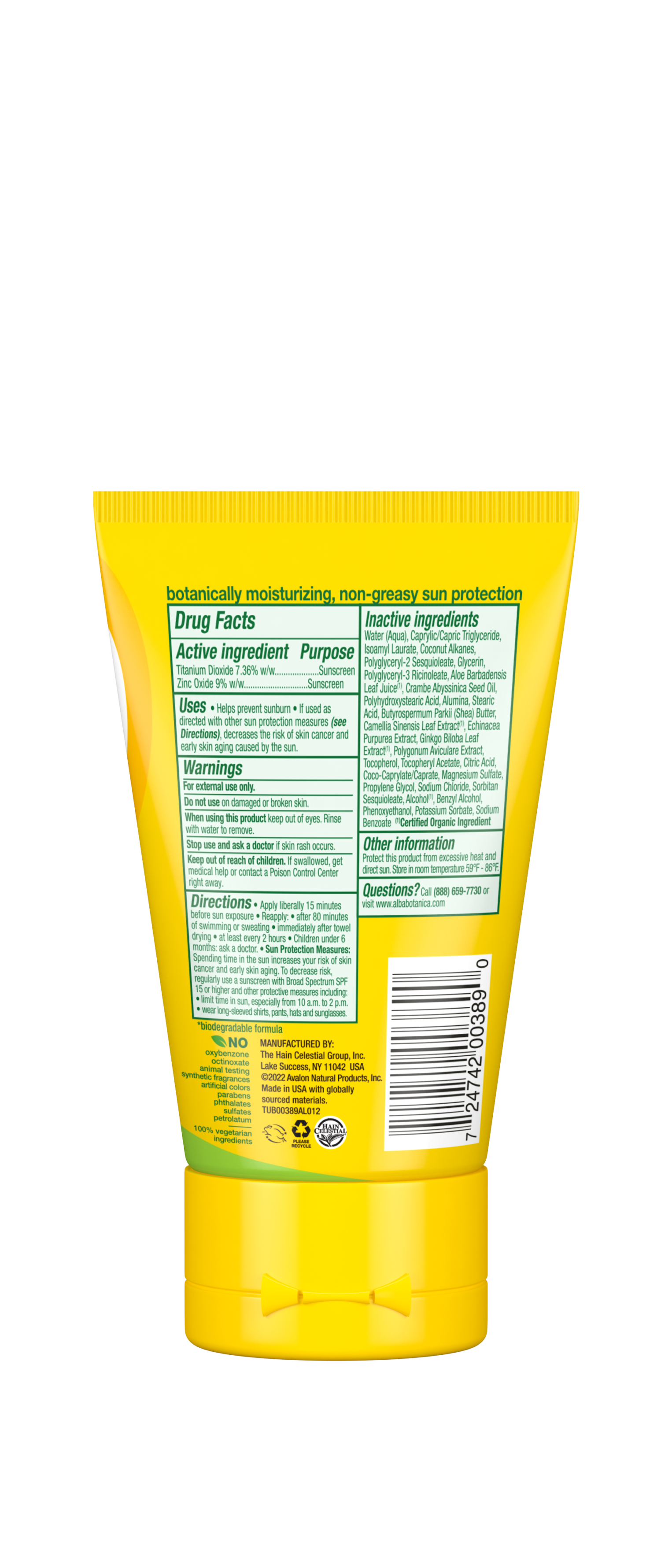 fragrance free mineral sunscreen lotion