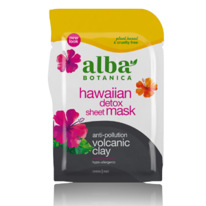 hawaiian detox anti-pollution volcanic clay sheet mask front 1ct