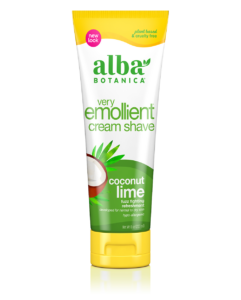 very emollient™ coconut lime cream shave front 8oz