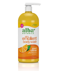 very emollient™ island citrus bath & shower gel front 32oz