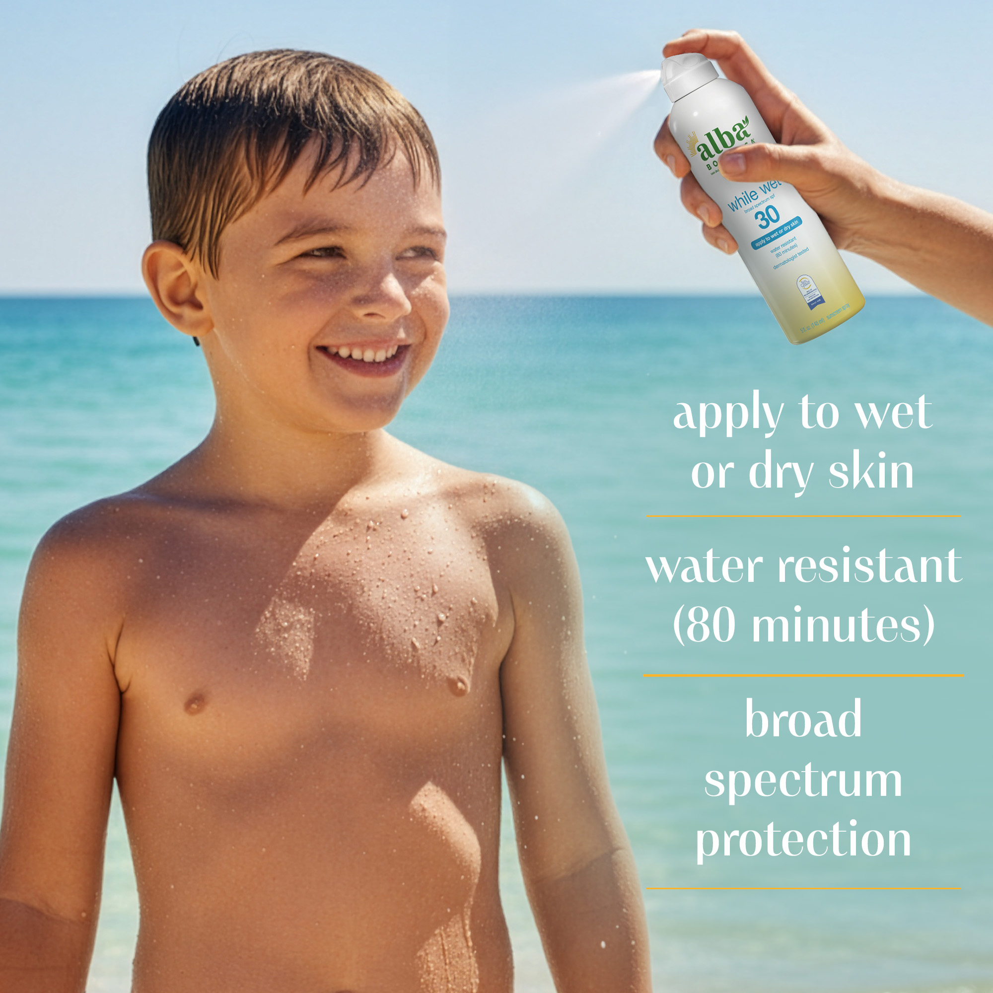 While Wet Sunscreen